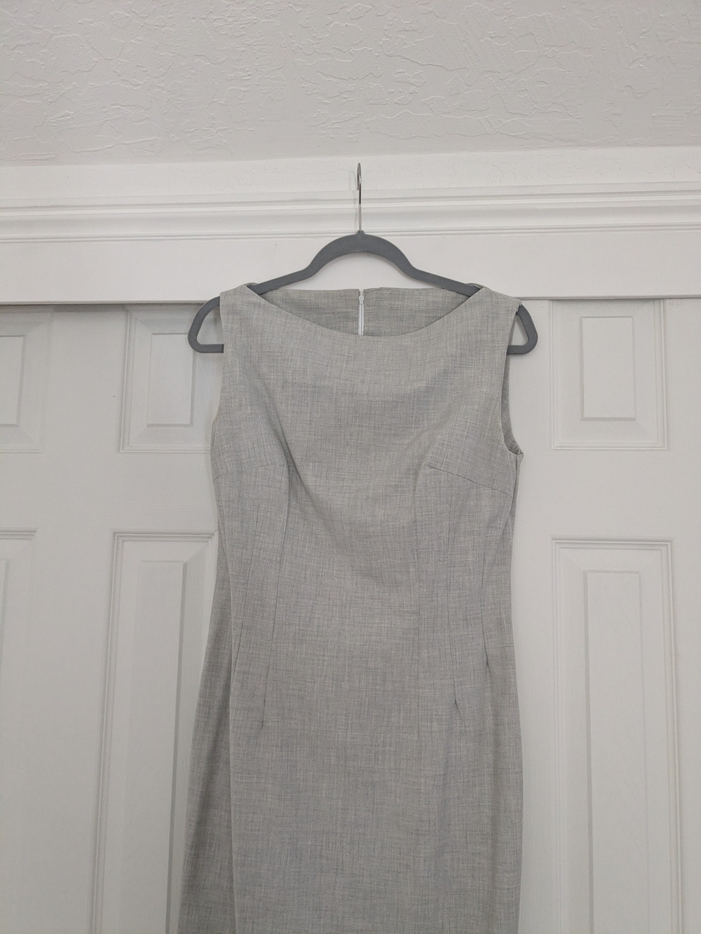 Handmade Sleeveless Dress In Heather Gray